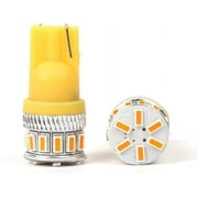 Alla Lighting 2x Super Bright Amber Yelow 175 168 LED Bulbs License Plate Lights Tag Lights Interior Lights Map Lights Dome Light Lamps for 2008 2009 2010 2011 2012 2013 2014 2015 2016 2017 Highlander