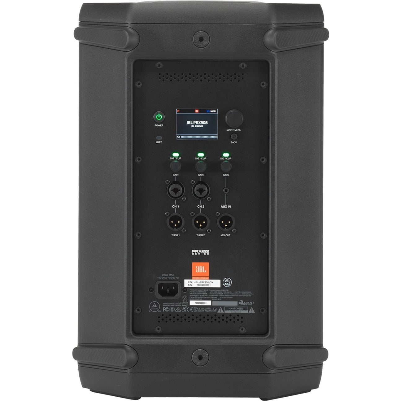 JBL PRX908 8" 2,000W Powered Loudspeaker - Black