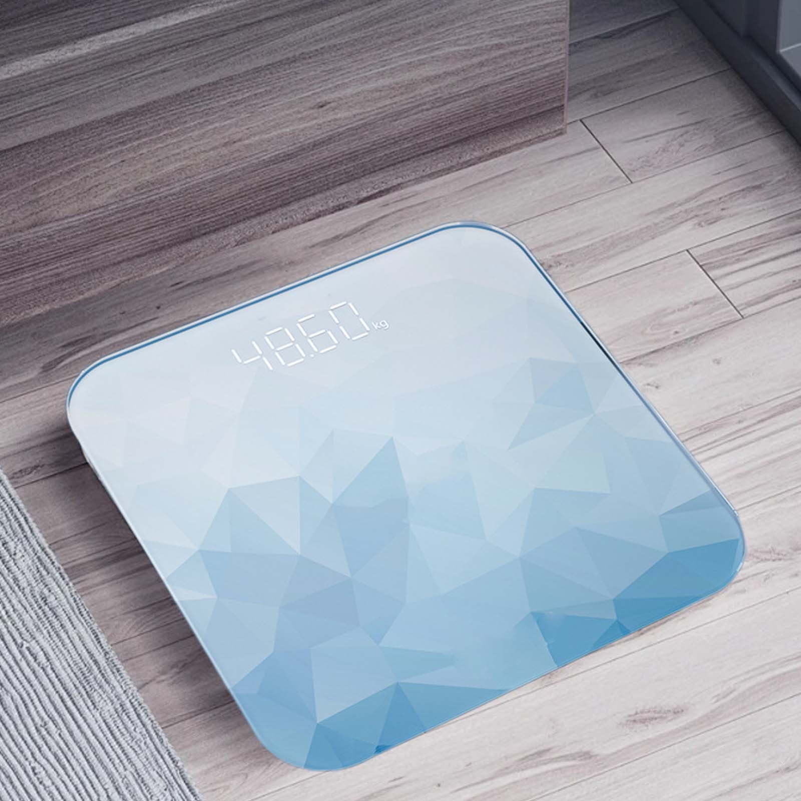 PureCasa Electronic Smart Scale for Body Weight & Fat Percentage, High Accuracy Digital Bathroom Scale with Large Display, 13 Body Composition Analyzer Sync with App, 10.2"x10.2"x1", 1PC, Blue