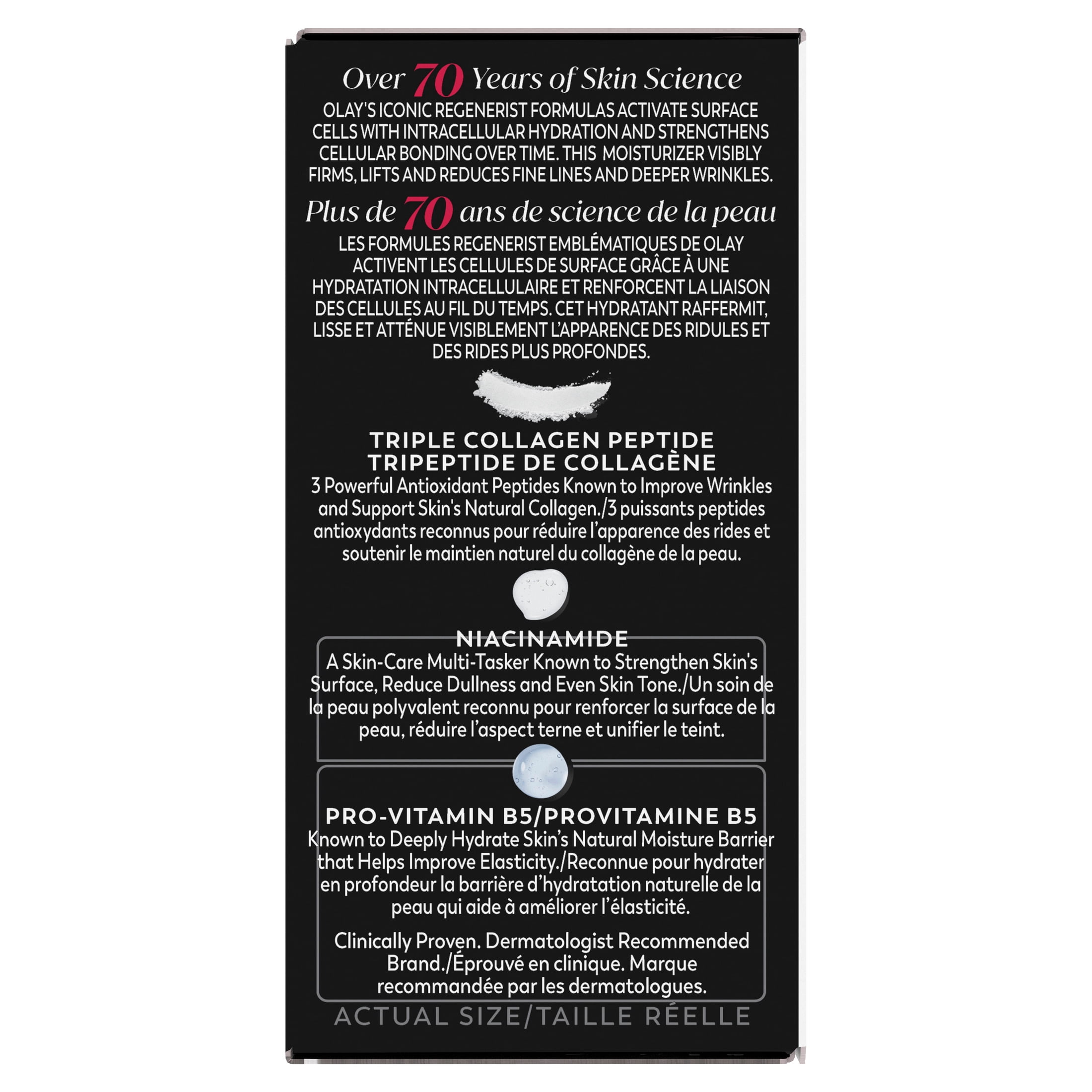 OLAY REGENERIST Anti-Aging Face Cream, Firming Moisturizer with Triple Collagen Peptide & Niacinamide, Fragrance-Free, 0.5 oz