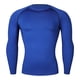 thumbnail image 1 of Ceisia Men's Compression Long Sleeve Crew Neck Athletic Base Layer Shirt Blue XXXL Gifts, 1 of 7