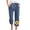 Navy, variant on lcziwo Cotton Linen Pants for Women Sunflower Print Casual Summer Capris Drawstring High Waisted Comfy Baggy Lounge Pants with Pockets Black XXXL