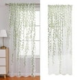 thumbnail image 2 of Rideau Brodé Dégradé Vert pour Chambre 250cm, 2 of 8