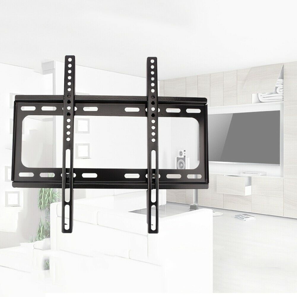 TV Mount Fixed for Most 32-70 Inch LED, LCD and Plasma TV, TV Wall Mount TV Bracket up to VESA from 200x100mm to 600x400mm and 110 LBS Loading Capacity