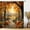 Gold, variant on Christmas Shower Curtain, Cute Snowman Snow Forest Bathroom Curtains, Wooden House Rustic Farmhouse Waterproof Polyester Fabric Bath Home Decor Set with Hooks, 66x72 Inch