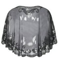 thumbnail image 4 of PrettyGuide Women's 1920s Sequin Shawls Sparkly Flapper Evening Wrap Cape, 4 of 5
