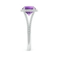 thumbnail image 3 of ANGARA Natural 1.7 Ct. Amethyst Solitaire Ring in Sterling Silver for Women (Ring Size: 11.5), 3 of 10