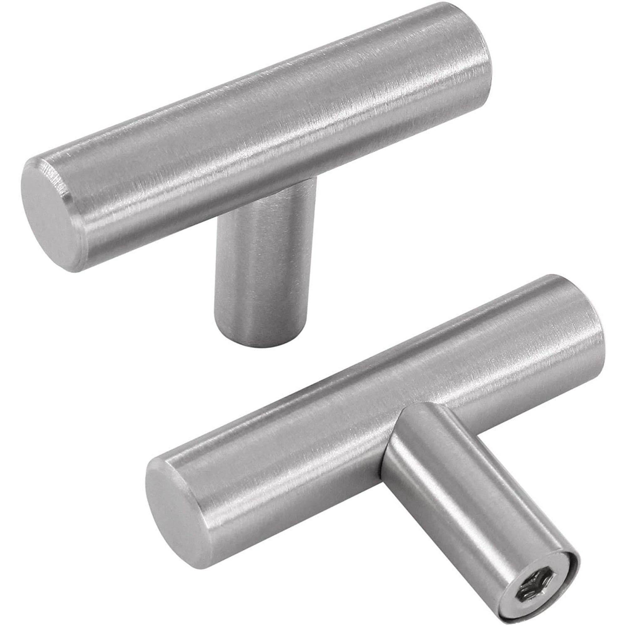 Asidraa 20 Pack Brushed Satin Nickel Kitchen Cabinet Knobs Drawer