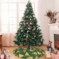 thumbnail image 7 of Yiaed Pizza Print Christmas Tree Skirt , Tree SkirtsTree Mat for Christmas Winter Holiday Indoor Decorations-48", 7 of 7
