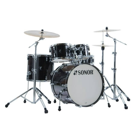 Sonor AQ2 Stage Maple 5-Piece Drum Shell Pack (Transparent Black)