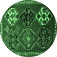 thumbnail image 1 of Ahgly Company Indoor Round Persian Emerald Green Traditional Area Rugs, 5' Round, 1 of 4