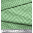 thumbnail image 3 of Soimoi Green Cotton Voile Fabric Diamond Geometric Printed Craft Fabric by the Yard 42 Inch Wide, 3 of 3