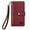 Red, variant on Wallet Case for Samsung Galaxy S23 Plus Women Men, Durable PU Leather Magnetic Flip Lanyard Strap Wristlet Zipper Card Holder Kickstand Wallet Phone Case Cover Full Body Protection, Black