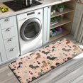 thumbnail image 3 of Black Cute Dachshund Dog and Wine Kitchen Rug Mat,Kitchen Runner Rugs Non Skid Washable,Decorative Kitchen Floor Mats for Kitchen,Sink,Laundry,17"x47.2", 3 of 7