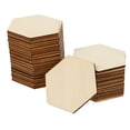 thumbnail image 4 of POPETPOP 50Pcs Premium Beech Wood Hexagon Hanging Ornaments Beige Wooden Shapes for Wedding Birthday Christmas Decor, 4 of 11