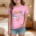 thumbnail image 2 of mgoYE USA Navy 250th Anniversary Gifts Boys Girls Boys American Flag Shirt 4th of July T-Shirt Patriotic Short Sleeve Tee USA Flag Stripe Star Summer Blouse Tops(Pink,9-10 Years), 2 of 5