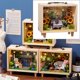 thumbnail image 4 of de Muebles de Caja de Miniatura de Bricolaje Modelo de Bricolaje Jardín de Niñas Juguetes Artesanales de Jardín de girasoles CUTICAT casa de muñecas en miniatura, 4 of 7