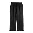 thumbnail image 5 of WUANDIXFA Girls Satin Silk Pajamas, Cute Soft Silk Fashion Sleepwear, 2 Piece Long Sleeve Shirt Pant Pajama Sets for Girls,Black,5-6 Years, 5 of 9