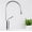 A, variant on Basin Faucet, Refined Copper Hot and Cold Water Mixer Tap, 360°Rotation Single Handle Single Hole Sink Faucet, Drop Shape, All Copper Spool,D