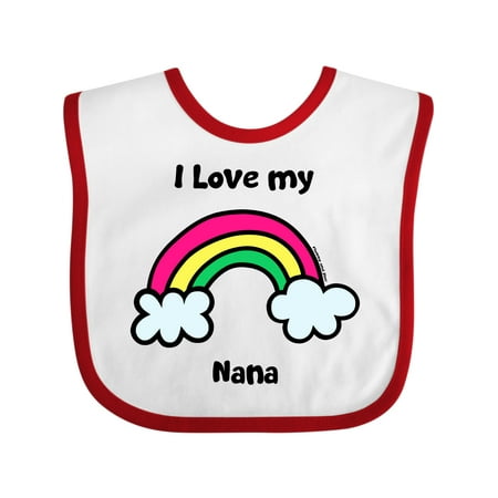 

Inktastic I Love My Nana Gift Baby Boy or Baby Girl Bib
