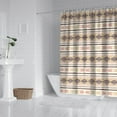 thumbnail image 2 of Waterproof Classic Bohemian Repeating Geometric Pattern Boho Shower Curtain 72x72 Inch Boho Style Polyester Unique Shower Curtain for Bathroom Hotel Home Decor with 12 Plastic Hooks, 2 of 5