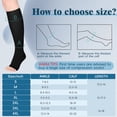 thumbnail image 2 of MARTINE MALL 2 Pairs Open Toe Compression Stockings, 2 of 7