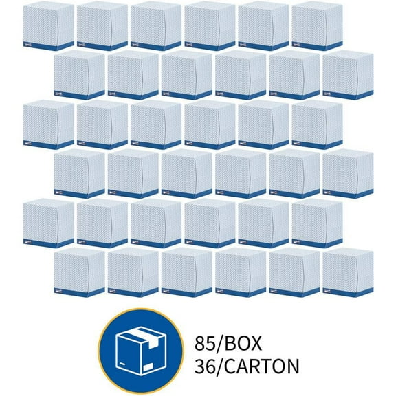 Cube Box 2-Ply Facial Tissue (85 Sheets per Box, 36 Boxes per Case)