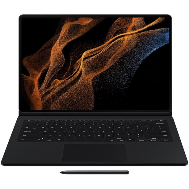 Androidタブレット本体 Galaxy Tab S8 Ultra Book Cover Keyboard SAMSUNG Galaxy Tab S8 Ultra Book Cover Keyboard Case - Black