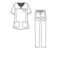 thumbnail image 6 of Adar Pro Everyday Expert Scrub Set For Women - Curved V-Neck Scrub Top & Tapered Drawstring Scrub Pants, 6 of 7