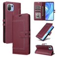 thumbnail image 1 of Étui Portefeuille Premium pour Xiaomi 11 Lite avec Fentes pour Cartes et Support, Couverture à Rabat Rouge, 1 of 7