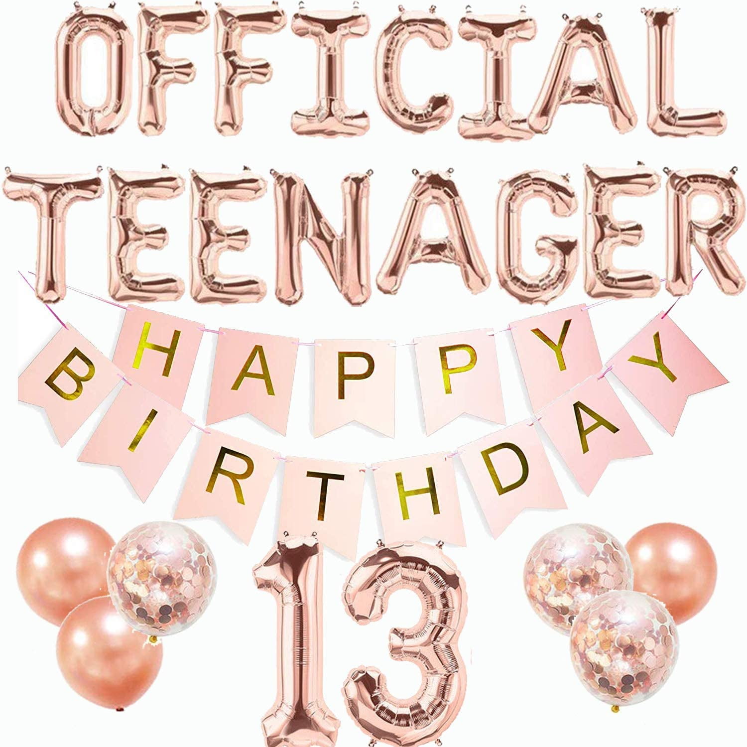 Happy 13th Birthday Images - Printable Template Calendar