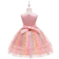thumbnail image 4 of Toddler Dresses 8-9 Years A-Line Kids Prints Sleeveless Party Hoilday Photography Costome Court Style Tulle Fit & Flare Pink Tutu Dress, 4 of 5