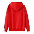 thumbnail image 4 of Bnwani Toddler Crew Neck Sweatshirts Long Sleeve Casual Solid Pocket Red Size 5t, 4 of 9