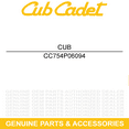 thumbnail image 5 of CUB CADET 754P06094 Deck Drive Belt Ultima ZT2 ZT3 ZTX4 ZTX5 ZTX6 60" Mowers, 5 of 8