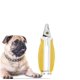 thumbnail image 4 of Cortaúñas de seguridad para perros y gatos, hoja de acero inoxidable, con cierre de seguridad y lima de uñas, se adapta a cortaúñas para mascotas, tijeras, color amarillo, 4 of 5