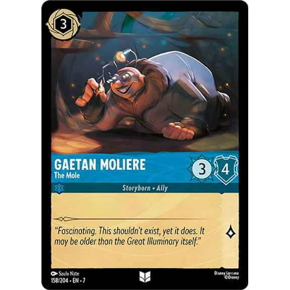 Disney Lorcana Archazia's Island Uncommon Gaetan Moliere - The Mole #158