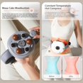 thumbnail image 3 of 3D Shiatsu Tummy Massager for Relaxation, Cordless Belt with Bi-Directional Kneading and Red Light, 3 of 8