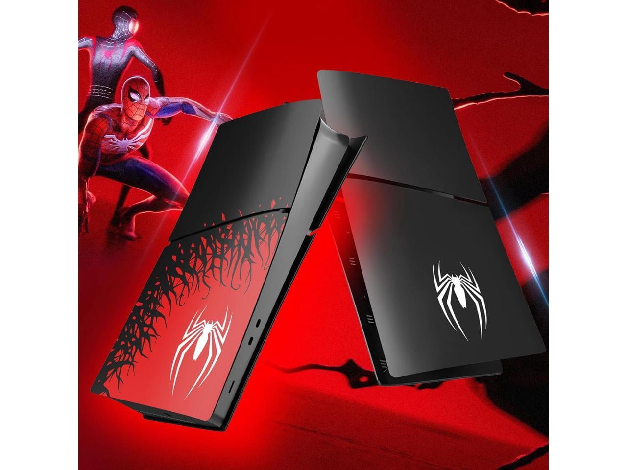 [Faceplate for PS5 Slim Digital Edition] - Superhero Spider - Man 2 Plates for PS5 Console Cover Plates, Premium ABS Faceplate Shell Covers for PlayStation 5 Slim Digital Edition