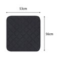thumbnail image 3 of fastboy Coussins Réutilisables pour Fauteuils Roulants Protection Douce pour Sièges Scooters Aînés Noir 56x53cm 1Set, 3 of 5