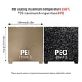 thumbnail image 2 of ZOUSSIQI Double-Sided Build Plate, PEO Smooth + PEI Spray Texture Spring Steel 310x315mm Without Soft Magnetic Base, Hot Bed Platform for K1/Max 3D Printer CA919-29370, 2 of 9