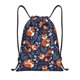 thumbnail image 1 of Fotbe Cute Foxes Bolsa Mochila con Cordón Estampada, Bolsa de Gimnasio Deportiva, Bolsa Cinch, Bolsa con Cordón para Hombres y Mujeres-Small, 1 of 6