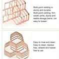 thumbnail image 3 of Maytalsory Easy Access Stationery Storage Container For Office And Home Multi-functional Makeup Brushes Storage rose gold S（12.5*10.5*6cm） 1Set, 3 of 6