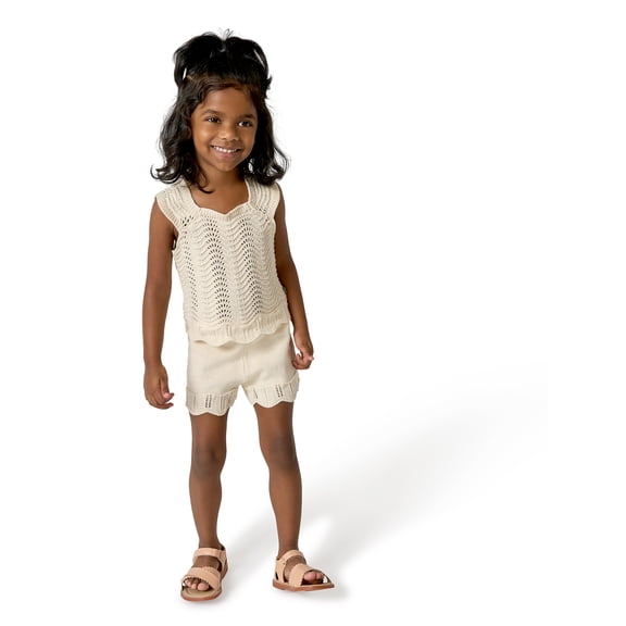 Modern Moments by Gerber Toddler Girl Wavy Sweater Outfit Set, 2-Piece, Sizes 12 Months - 5T