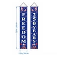 thumbnail image 3 of 2 Pack 4th of July Hanging Decorations, American USA Flag Banners for Outdoor Porch, Independence Day Memorial Day Veterans Day Patriotic Door Signs and Party Supplies with Stars and Stripes Design, 3 of 7