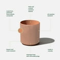 thumbnail image 2 of Veradek Demi Series 12" Plastic-Stone Planter - Terracotta, 2 of 10