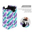 thumbnail image 3 of Yayeee Freestanding Laundry Hamper with Handle Collapsible Large Storage Basket for Clothes, Green Drawing, 3 of 7