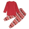 thumbnail image 4 of GPOECD Ensemble de Pyjama de Noël Assorti pour la Famille Manches Longues Deux Pièces Imprimé pour Parents et Enfants Rouge, 2 Ans, 4 of 8