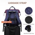 thumbnail image 4 of Mochila para portátil LOVEVOOK para mujer, 15.6 pulgadas, impermeable, puerto USB, 4 of 7