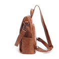 thumbnail image 3 of Mochila vintage de piel curtida vegetal para mujer, mochila de piel multifuncional, mochila para ir de compras al aire libre, mochila escolar de moda para el tiempo libre, 3 of 4
