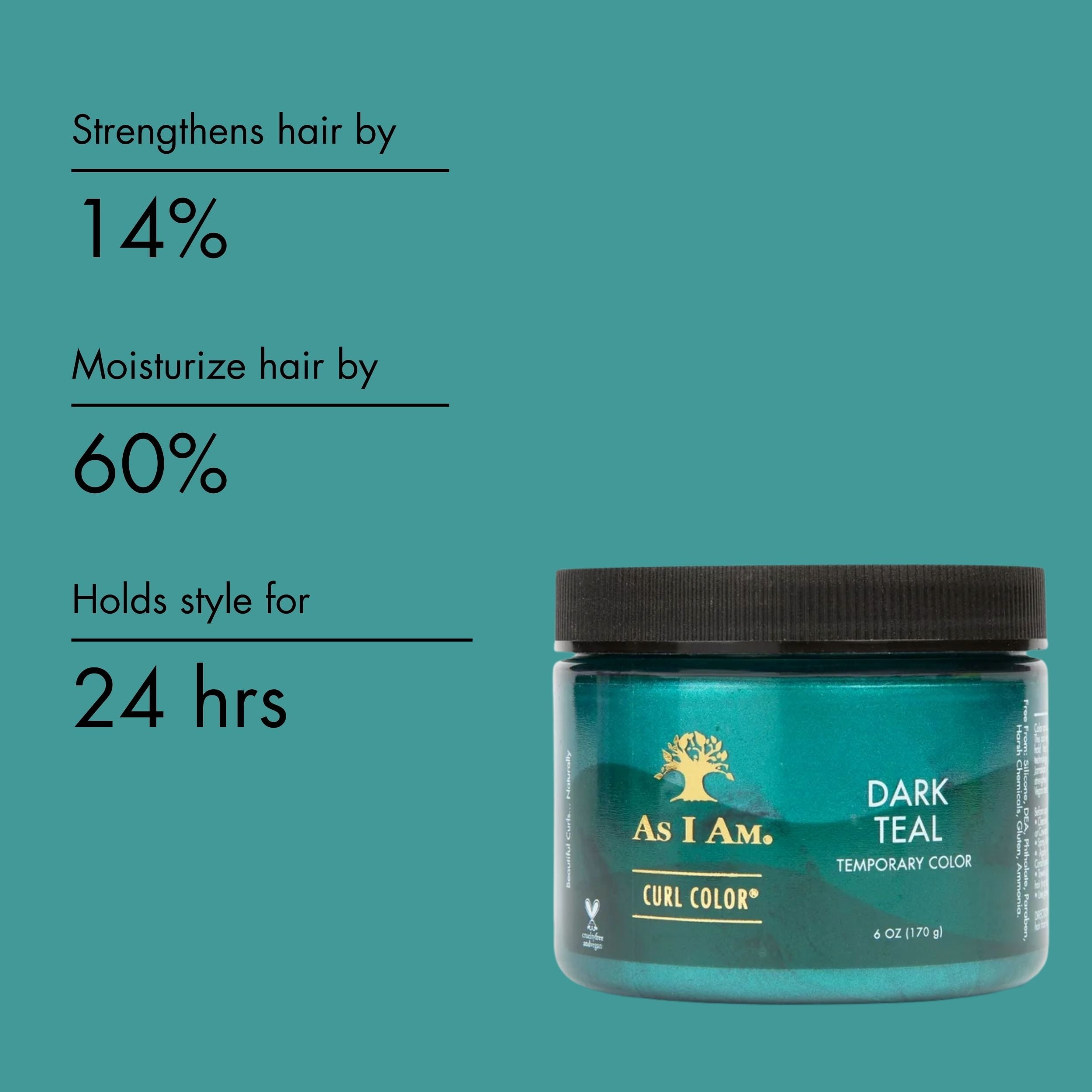 As I Am Curl Color Dark Teal 6oz